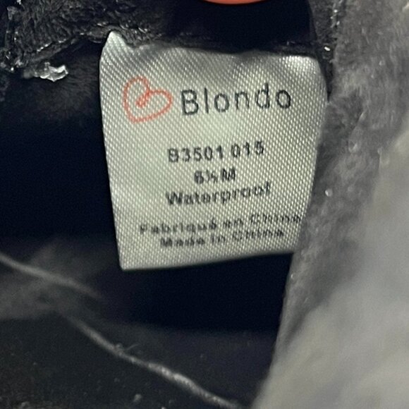 Blondo Glenda wedge sneakers black suede 6.5 women waterproof - Picture 13 of 13